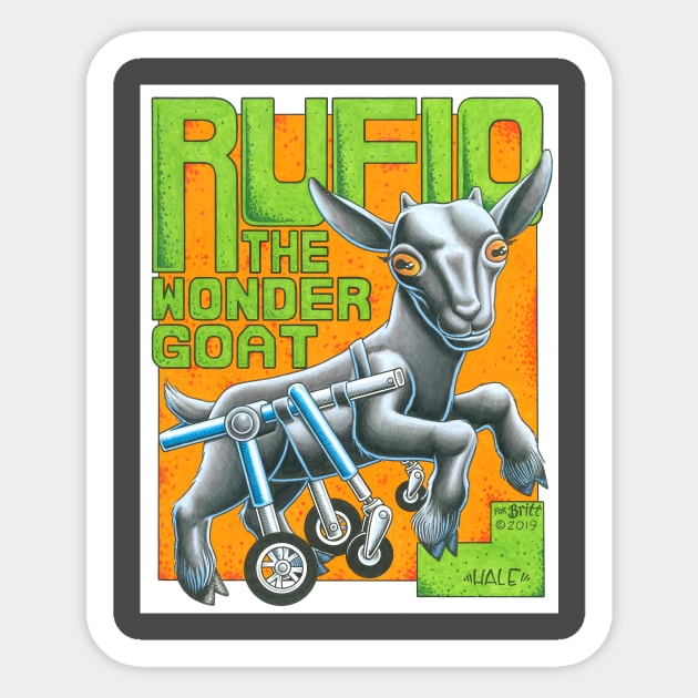 Rufio the Wonder Goat Sticker by Stolencheese